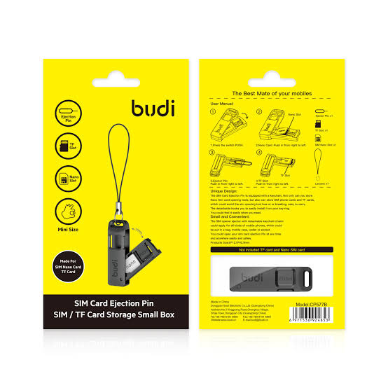 Budi SIM card Ejection pin and storage box